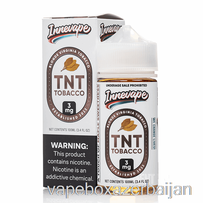 E-Juice Vape TNT Tobacco - Innevape E-Liquids - 100mL 0mg
